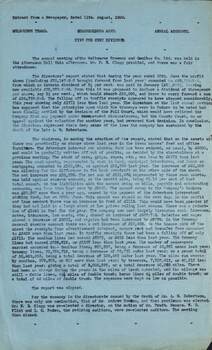 Report copy - extract - MTOCo - Annual report - 1896