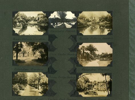Photo card Melbourne album sheets 1920c - sheet 2