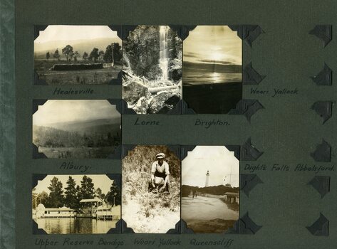 Photo card Melbourne album sheets 1920c - sheet 3