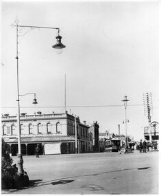 Black and White - St Kilda Junction c1900 looking along Wellington Street