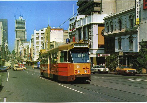 Postcard Bourke St Melbourne