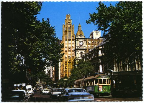 Postcard - Collins St - W2 515 - Nu-color--Vue