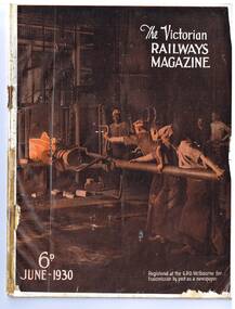 Front cover of Victorian Railways Magazine, June 1930