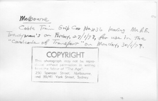 Notes on the above image written on rear of photo.