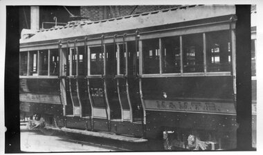 Black and White Photos - MMTB P Class Tram 136 at Hawthorn Depot