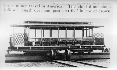 Black and White - NEMT&L toast rack tram at Brill Factory
