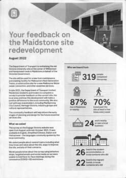 Report - "Your Feedback on the Maidstone site redvelopment"