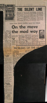 Newspaper clipping - "The Silent line" and "On the move the mod way" - The Herald "18-8-1969"