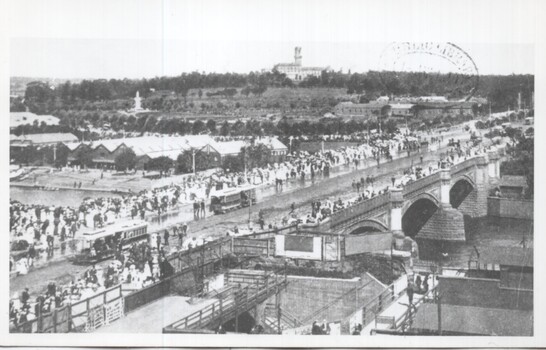 Photograph - Yarra River and Princes Bridge from Flinders St Station clock tower