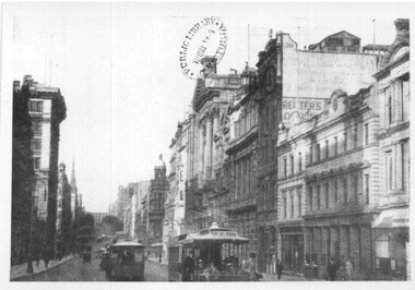 Photograph - Collins St looking east from near Queen St.