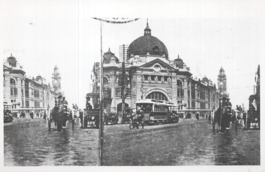 Flinders St Station - part of a stereo pair