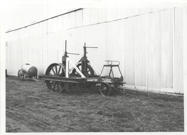 Photograph - MMTB horse drawn cable drum wagon