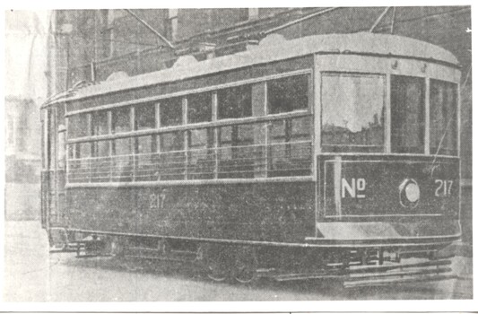 Copy photograph Birney X class 217 