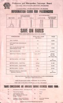 "Information Guide for Passengers" - page 1