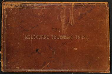 Folder - "Melbourne Tramways Trust - Cable Tramways" - cover