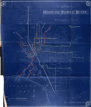 Folder - "Melbourne Tramways Trust - Cable Tramways" - map 2