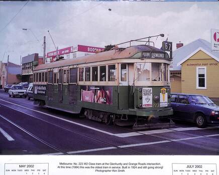 W2 223 outside the Glenhuntly Post Office - 2002 Calendar