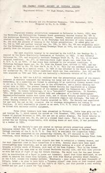 Notes on TMSV and preserved tramcars