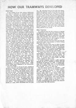 MMTB Article - "How our Tramways Developed"