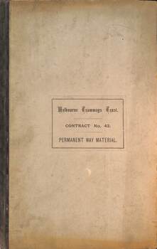 MTT Contract No. 42 - Permanent Way Material - cover