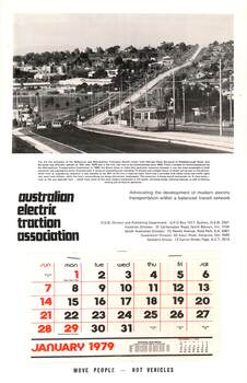 AETA 1979 featuring the new tram line - Burwood Highway