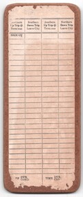 Table card - masonite - blank