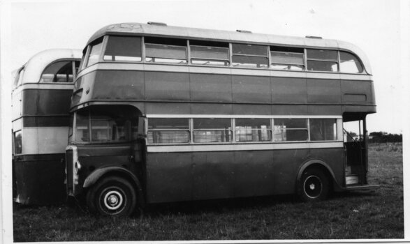 MMTB Double Decker Bus 216 Leyland Titan TD5c chassis with Martin & King body, shortly after sale, at 4 Jun 1955