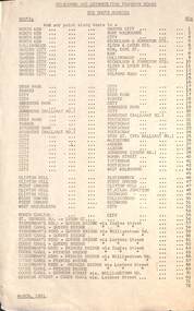 "MMTB Route Numbers - Bus Routes" 1961