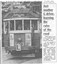 Image of cutting from The Sun 5 Dec 1969 showing the L plate in position on tram 603
