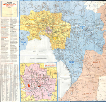 Melbourne Public Transport Map - No. 13