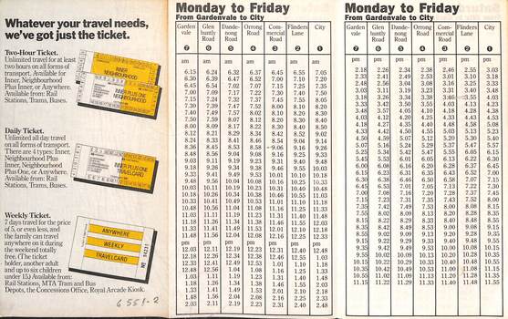 Route 601 - ticketing and some times.