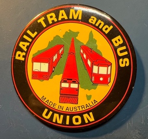 Badge - Rail Tram and Bus Union