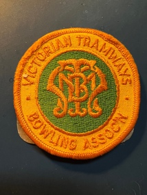 Pocket badge - Victorian Tramways Bowling Association - front