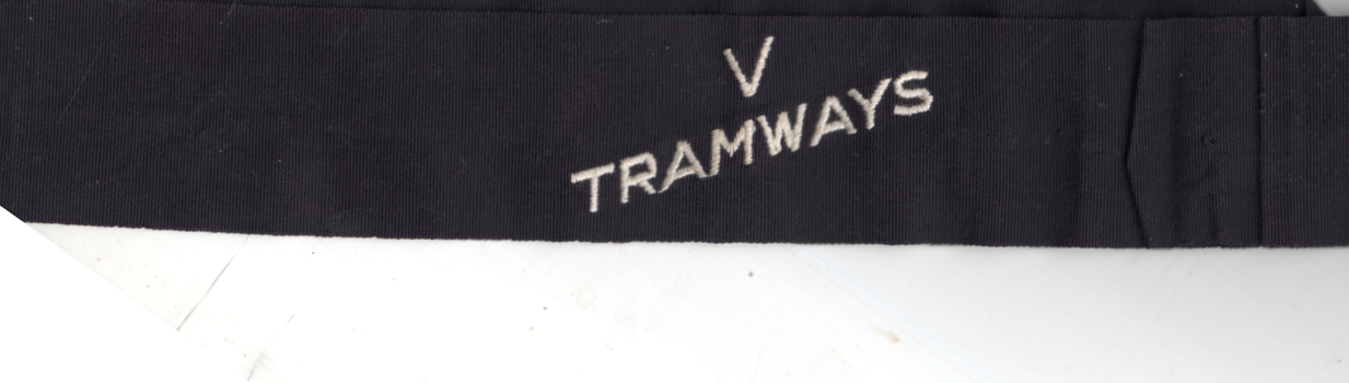 VTBA navy blue hat band - Vic Tramways