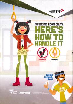 Poster re using strap hangers or handles