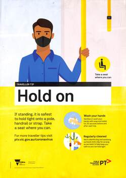Hold onto rails etc and travel safely - Covid19