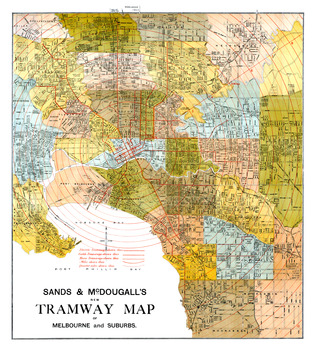 CD - Sands McDougal Map Melbourne c1906 - actual scan