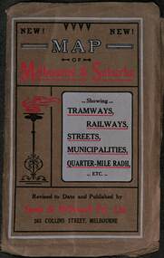 Sands McDougal Map of Melbourne c1920 - cover