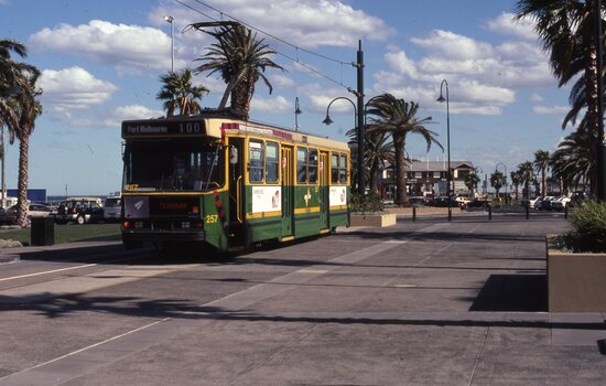 A1 257 at the Port Melbourne terminus, route 109
