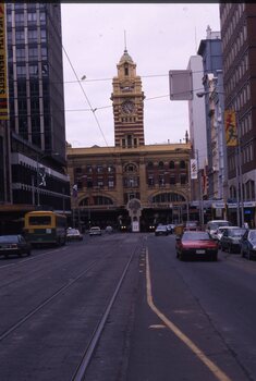 Elizabeth St terminus from Flinders Lane, looking south.
