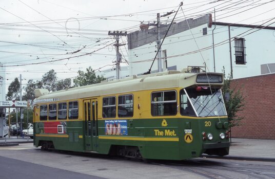 Z20 leaving Malvern Depot