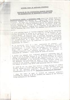 Reports and Correspondence re classification by National Trust of W class tramcars