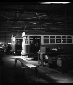 Preston Workshops Tour  Y class and works trams