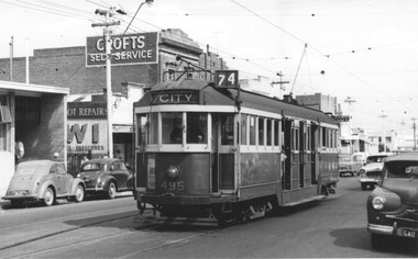 W2 495 at Burwood terminus Toorak Road