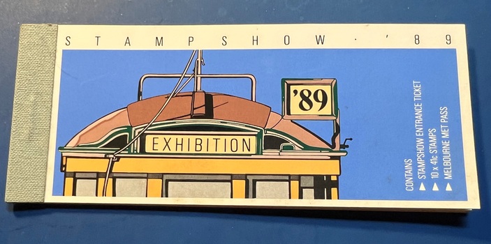 Stampshow '89 Ticket , infomation and stamps  - front