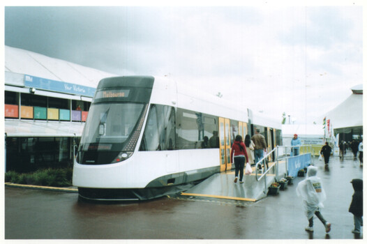 Mock up of an E class tram at the 2011 Royal Show - 2