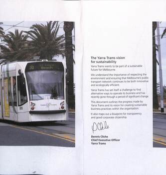 Booklet - "A Greener Alternative" - inside front 