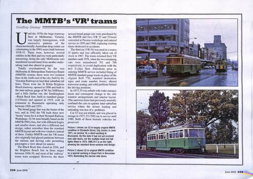 "The MMTB's 'VR' trams"