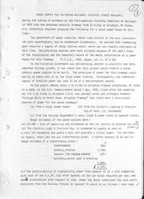 "Power supply for Victorian Railways Electric Street Railways" - front sheet