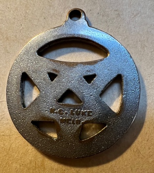 MMTB Officers and Clerical Staff badge - rear